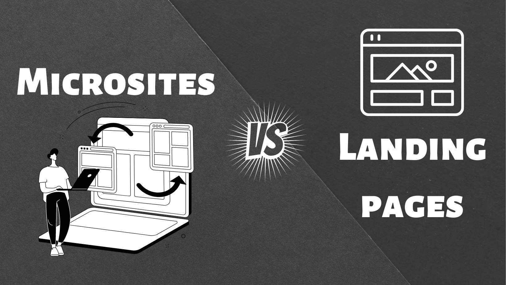 difference between microsites vs landing pages-min