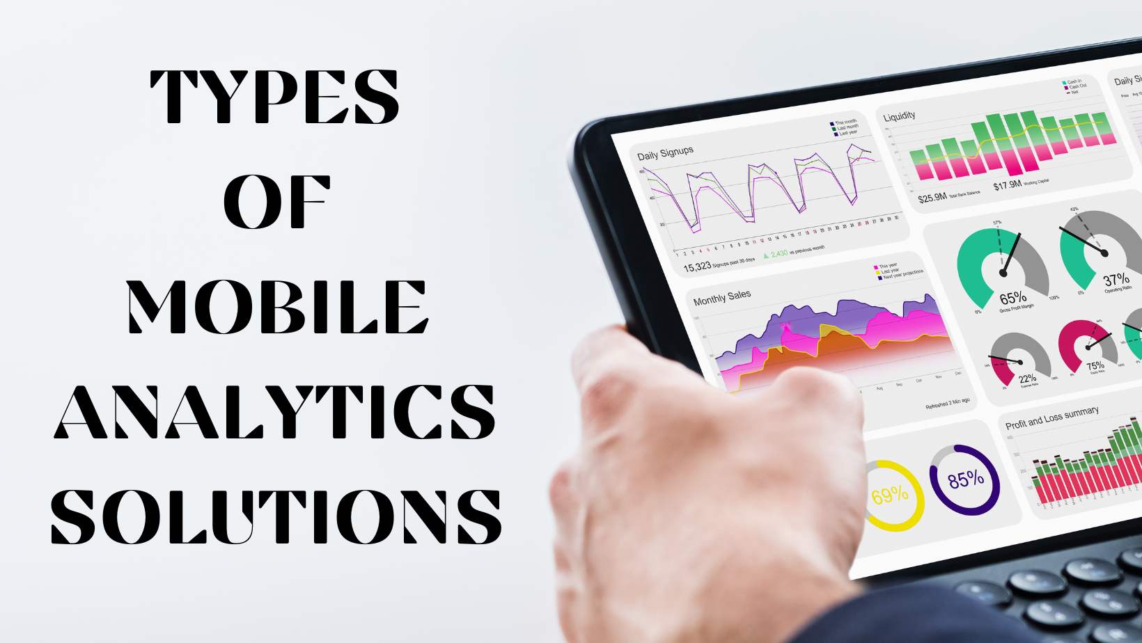 Different types of mobile analytics solutions